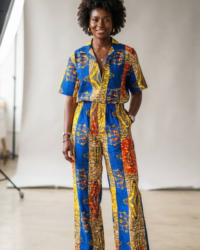 Ankara Rhythm: Unisex Co-ord Shirt & Trousers