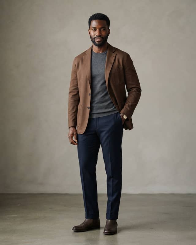 Modern Umber Tailored Jacket