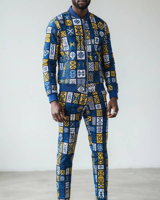 Urban Ankara Bomber & Trouser Set